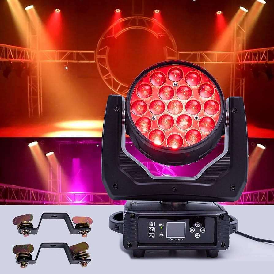 Amazon.com: LED Moving Head DJ Light 19x15W RGBW 4in1 Beam